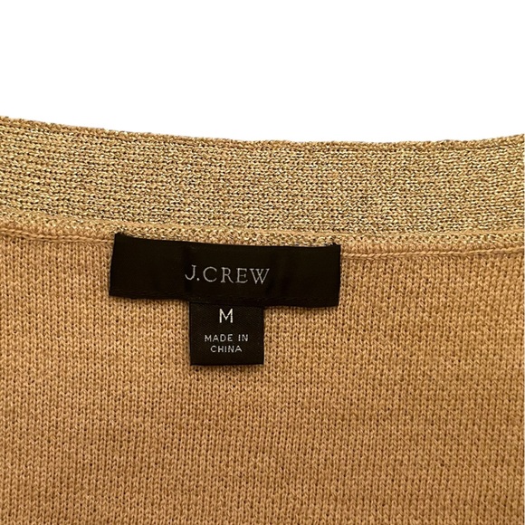 J. Crew Merino Wool Metallic Cropped Cardigan - Picture 7 of 9